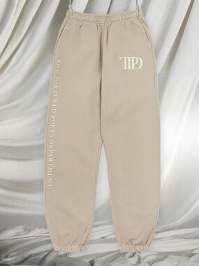 Taylor Swift Tortured Poets Department Beige Sweatpants